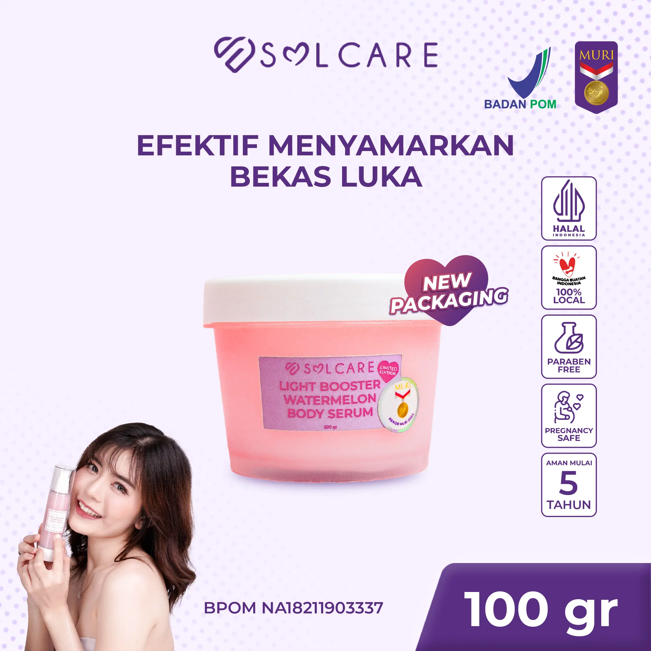 Solcare Light Booster Watermelon Body Serum