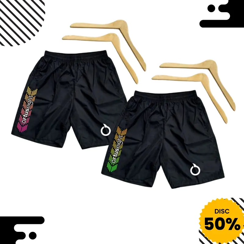 Paket Hemat 20 Ribu Dapat 2 Celana Olahraga Motif Sablon DTF Premium Cocok Buat Couple Pria Wanita Jogging Volly Basket Futsal Sport bola Pendek 4
