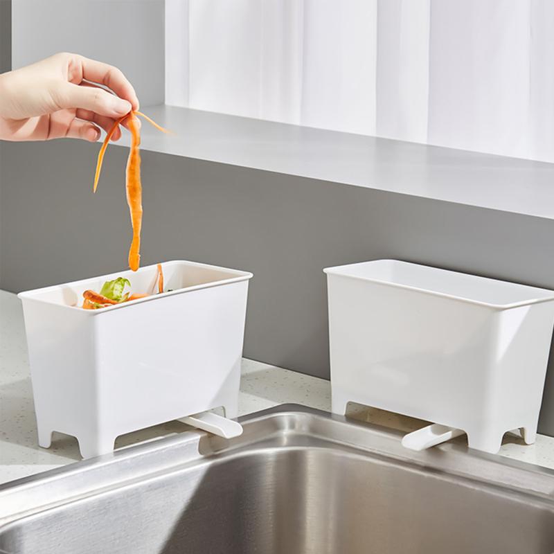 Kitchen trash can sink kitchen waste drain bucket food residue soup filter drainable trash can storage bucket 3