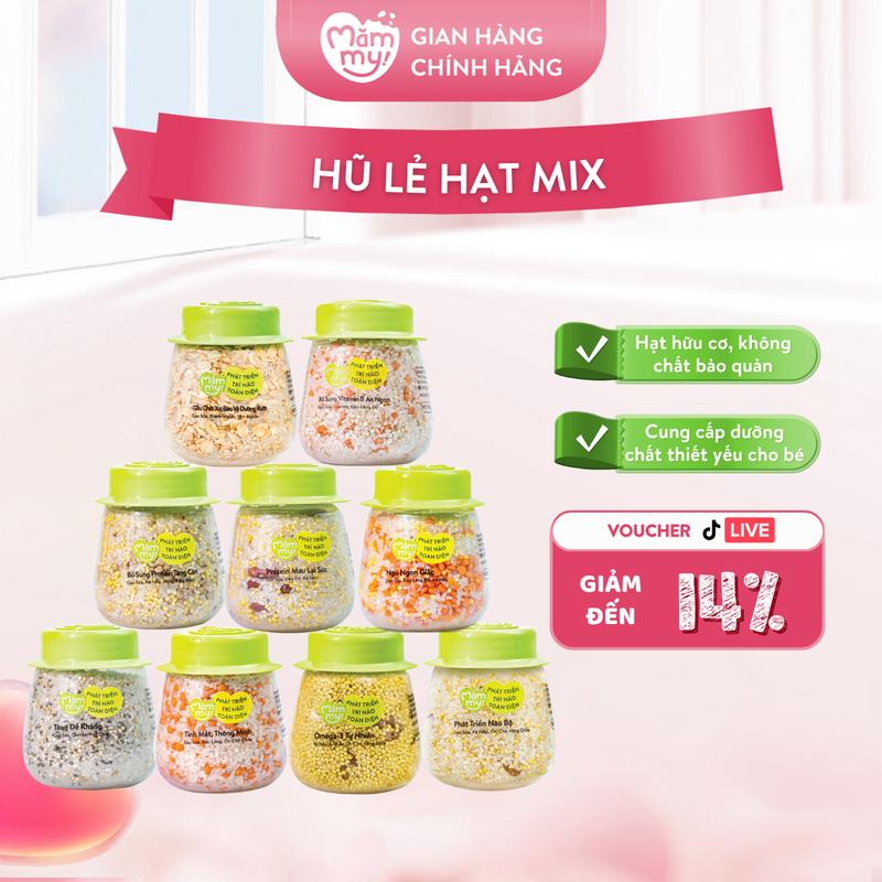 Hạt Mix Sẵn MĂMMY (Hạt Mix Kê Nếp Và Đậu Lăng Đỏ, Hạt Mix Diêm Mạch Yến Mạch, Hạt Mix Kê Nếp Kiều Mạch, Hạt Mix Kê Nếp Và Óc Chó Chile, Hạt Mix Kê Nếp Và Đậu Thận Đỏ,...) Cho Bé Từ 6 Tháng