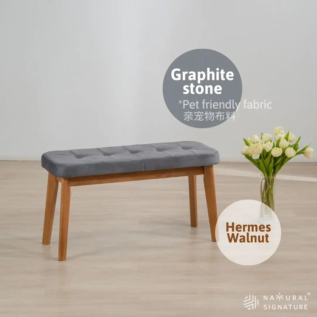 Natural Signature 3867B/3867B-2 Hockey Bench/Dining Bench/Nordic & Scandinavian bench/Bedroom & Entrance Bench