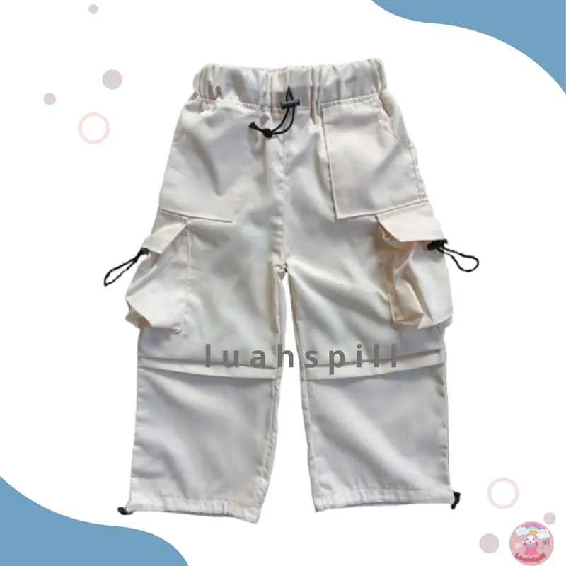 Celana Karina Cargo Anak Perempuan  Laki-Laki 2 in 1 Buat usia 1-13 Tahun Unisex 5
