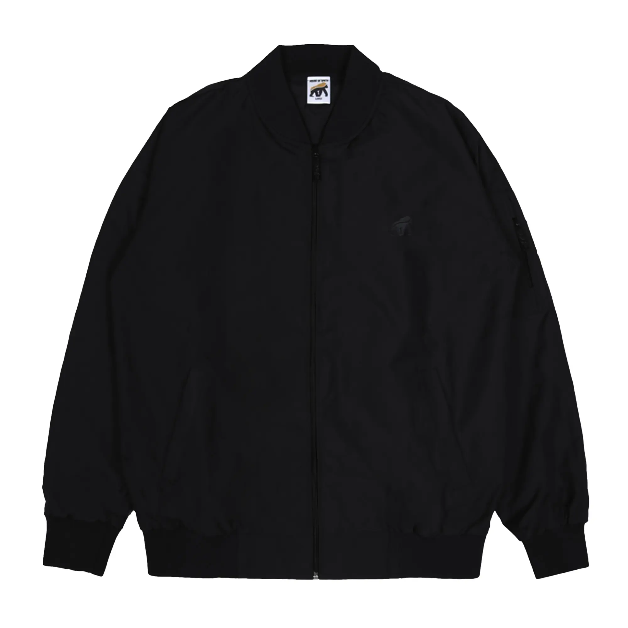 House of Smith Bomber Jacket Bomith Black #3  - Jaket Bomber Pria  Hitam