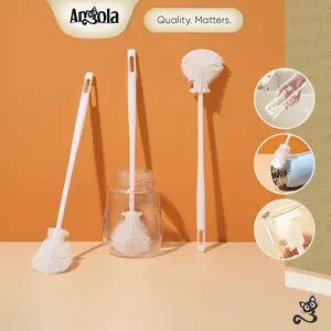 [BELI BANYAK LEBIH HEMAT] ANGOLA Sikat Pembersih Botol/Gelas Serbaguna S01 Cleaning Brush / Alat Pembersih Botol Multifungsi Silikon