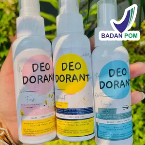 (BPOM) PAKET 3 BOTOL 100ML DEODORANT SPRAY TAWAS DENGAN AROMA SEGAR, KOPI, BUAH MENGHILANGKAN BAU BADAN KETIAK BEBAS BAU