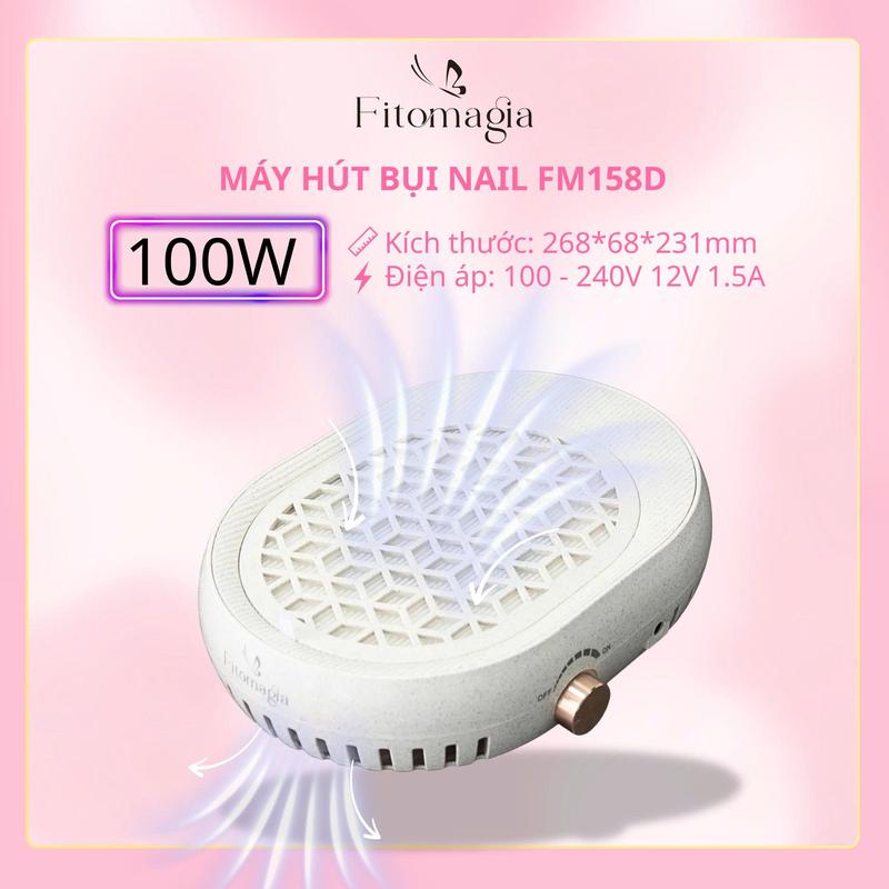   DEAL MỞ BÁN  Máy Hút Bụi Nail FM158D Cao Cấp Không Tích Điện - Kiểu Dáng Hiện Đại Nhỏ Gọn Tốc Độ Hút 4500RPM - Công Suất Mạnh - Bảo hành 12 tháng  Kích Thước: 268*68*221mm  