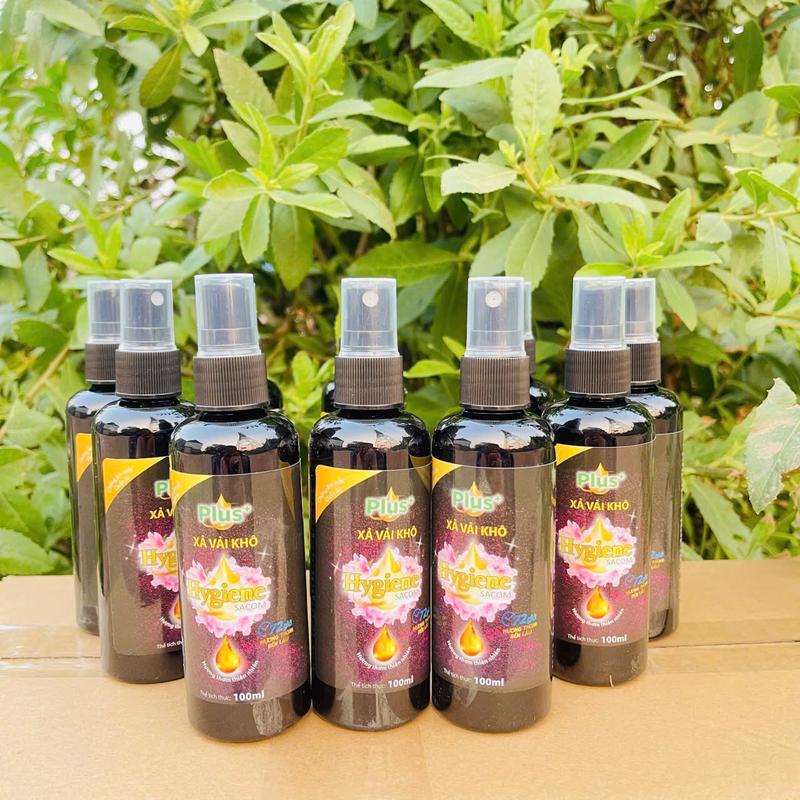  Hygiene Sacom Plus - Nước Xả Vải Khô 100ml Giữ Hương Thơm Lâu Xịt Xả Vải Khô Thơm Lâu Khử Mùi Hiệu Quả Dạng Xịt Nhỏ Gọn 