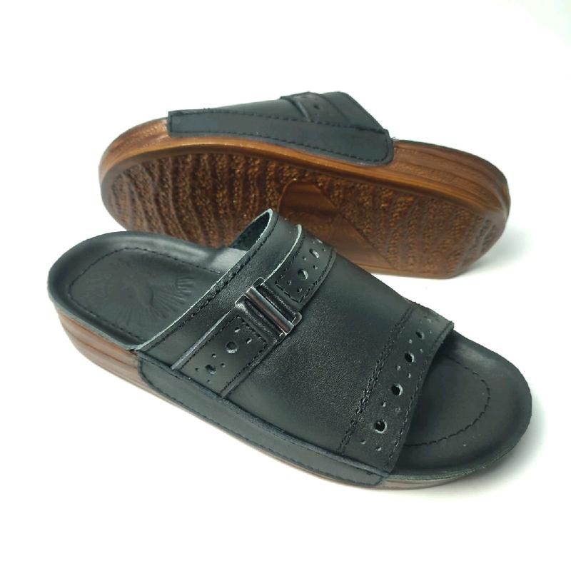 Sandal Pria Kulit Asli Full Tapak 100% Original Indian Lokal 5