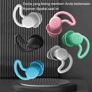 Silikon Nano Ear Plug 3 Lapis Penutup Telinga Peredam Suara 40dB untuk Tidur Nyenyak Anti Bising Kerja Konser