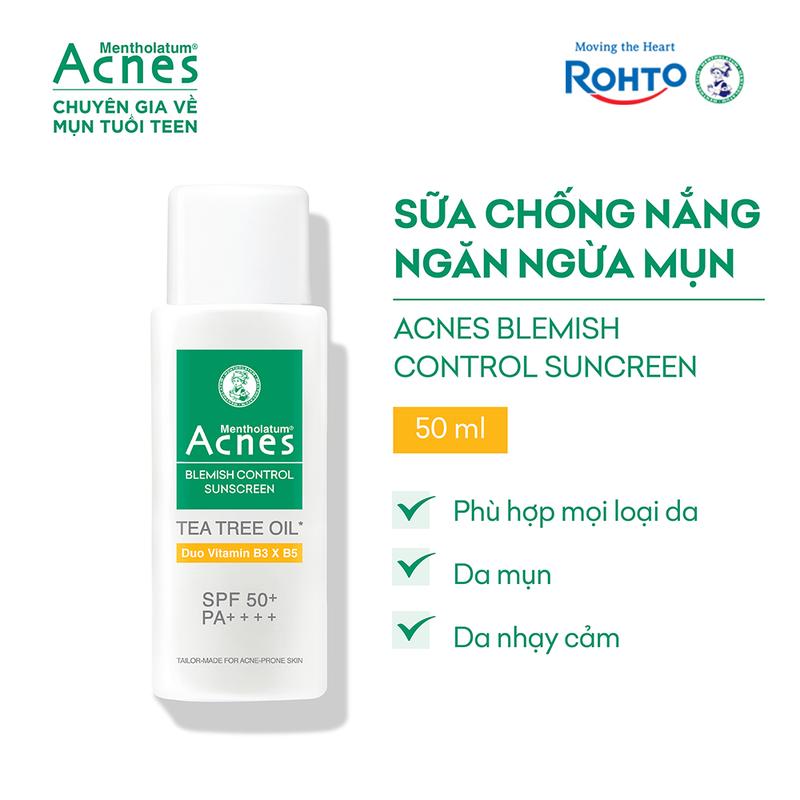 Sữa chống nắng ngăn ngừa mụn ACNES BLEMISH CONTROL SUNSCREEN 50g