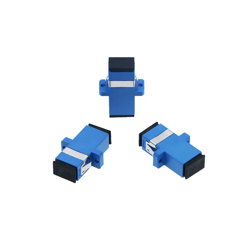 KKC Adapter Sambungan Konektor SC UPC Fiber Optik FTTH CATV penyambung antar Konektor Barel FO 4