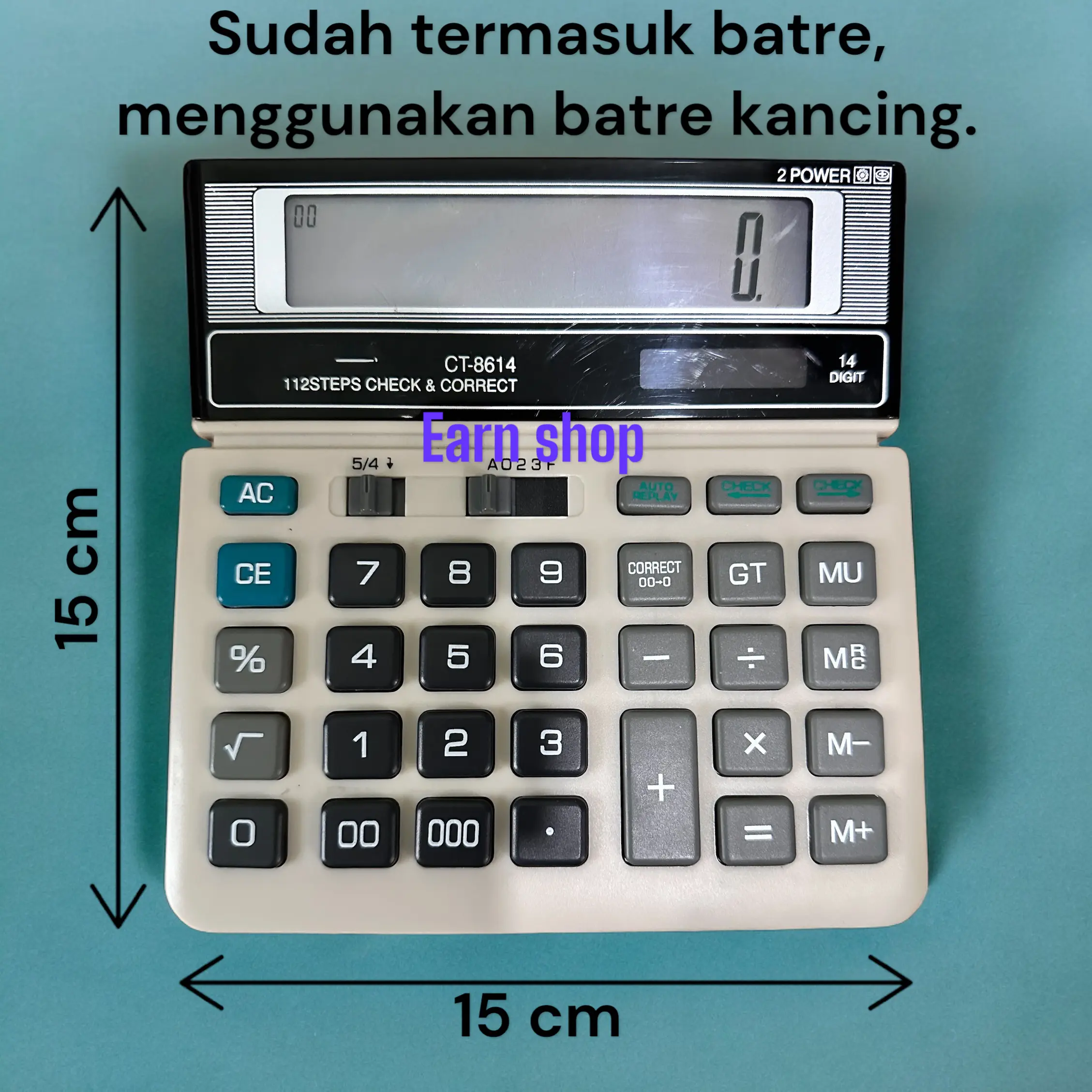 KALKULATOR CT-8614 14 DIGIT / KALKULATOR DAGANG