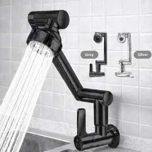 Kran Angsa Dapur Fleksibel /Kran Wastafel/Kran Air /Kran Cuci Piring Tembok /Kran Shower Rotasi 360°