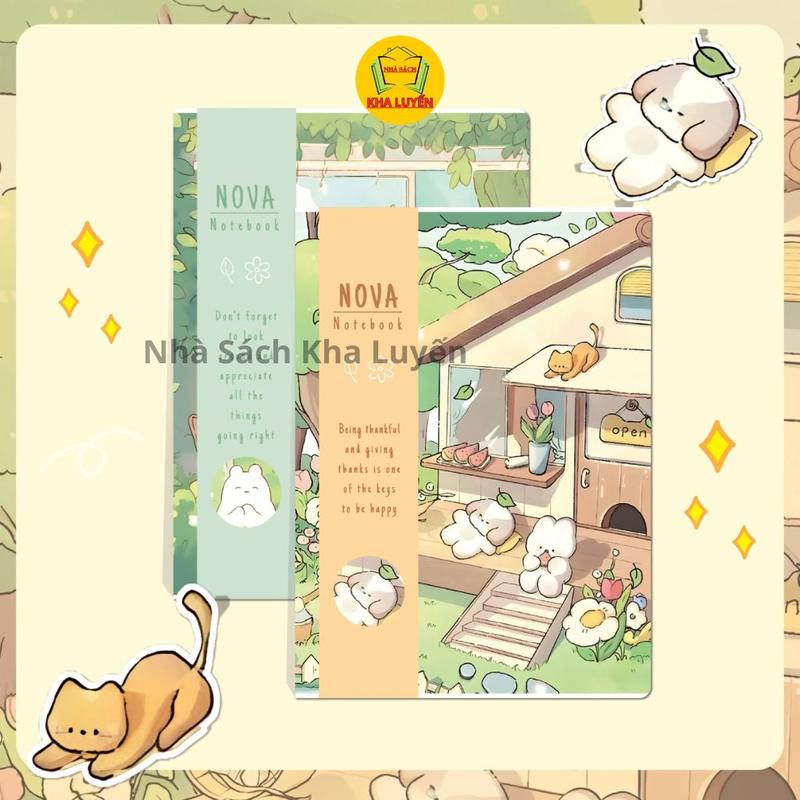 Lốc 10 Quyển Vở Kẻ Ngang Hải Tiến B5 Nova DL70 80 120 200 Trang Giao Bìa Ngẫu Nhiên