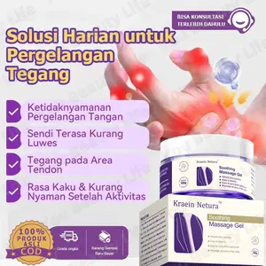 KERAIN NATURE GEL HERBAL SEJUK, COCOK BUAT AREA SENDI LUTUT YANG AKTIF
