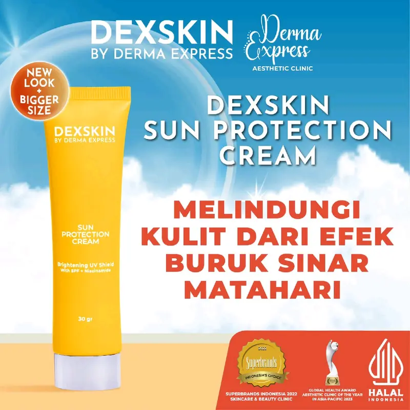 DEXSKIN BY DERMA EXPRESS Suncreen protection Cream ( Aesthetic Clinic of the year in Asia Pacific) 2