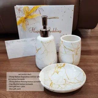 NEW!! BOXOFSEASON Kado Pernikahan Peralatan Mandi Keramik Aesthetic