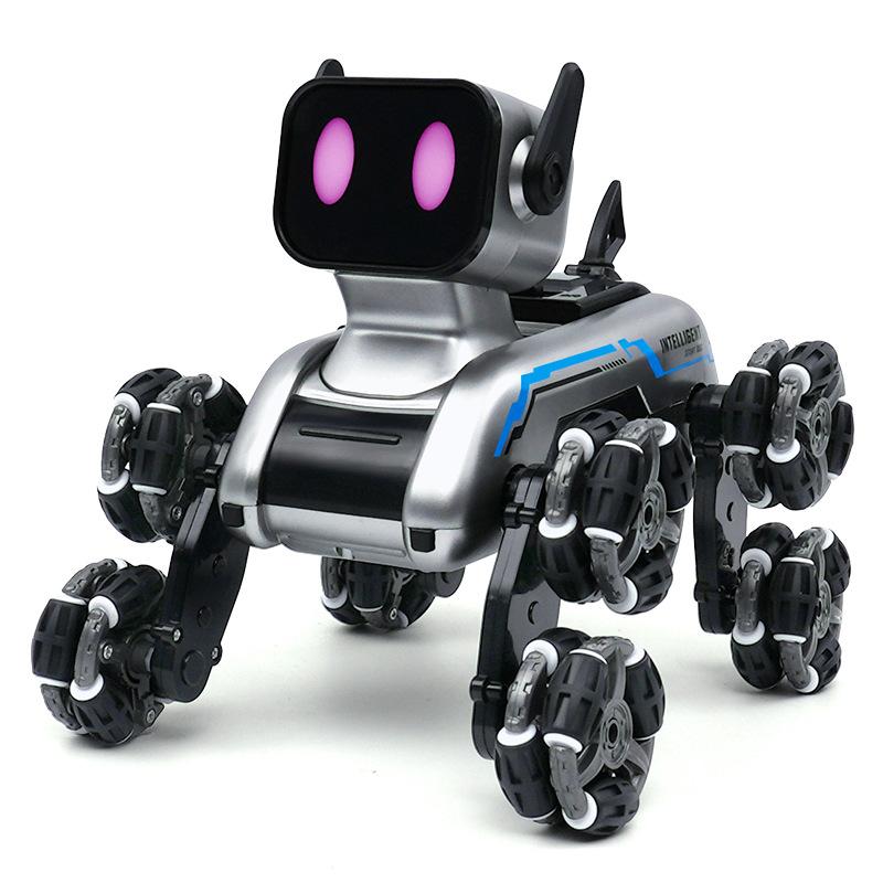 LE NENG TOYS K16A Electronic Pets Robot Dog Stunt Dog Voice Command Programmable Touch-sense Music Song Toy for Kids Control Remote 1