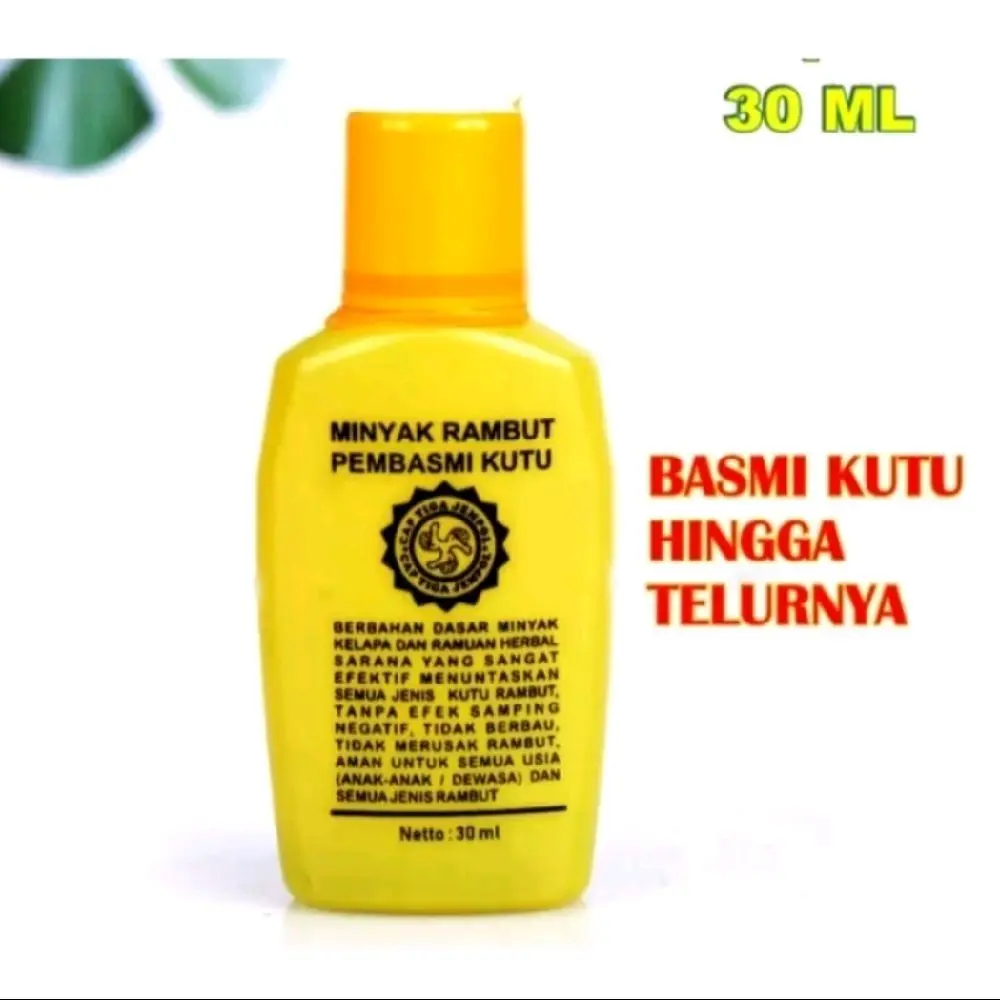 Obat kutu 30 ml - kutu rambut - tigajempol - Organik
