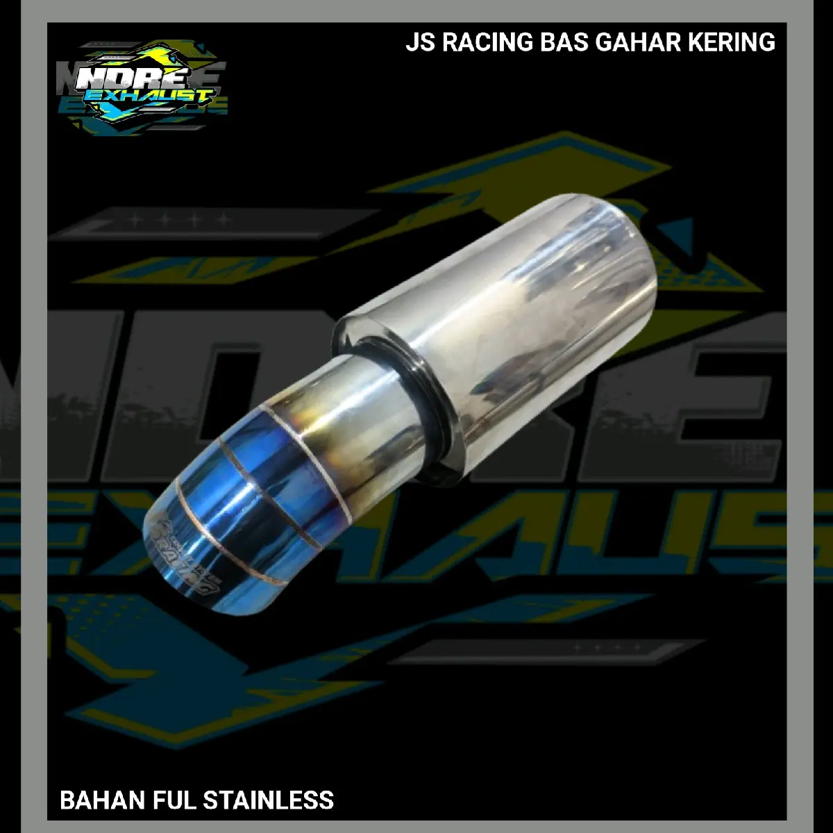 KNALPOT MOBIL JS RACING BAS GAHAR KERING FUL STAINLESS