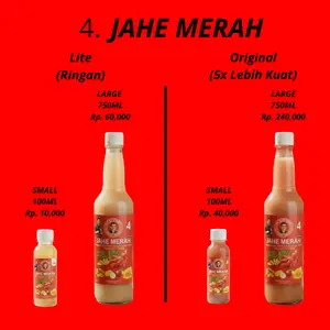 4. Jahe Merah - Mister Bentong Nusantara - [ORIGINAL/LITE] 100ml/750ml