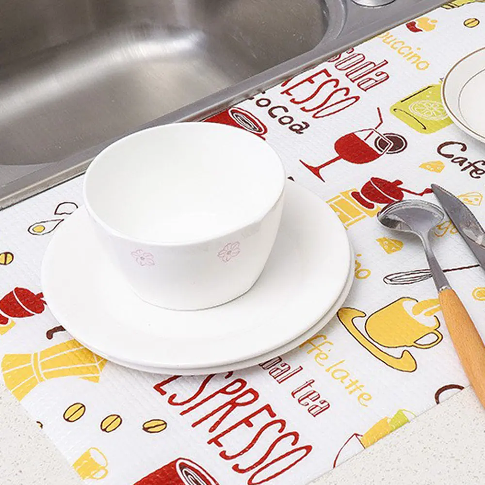 Multi-Functional PVC Non-Slip Cupboard Drawer Mat Waterproof Dustproof Shelf Liner Moisture-Proof Cabinet Pad Kitchen Table Cover