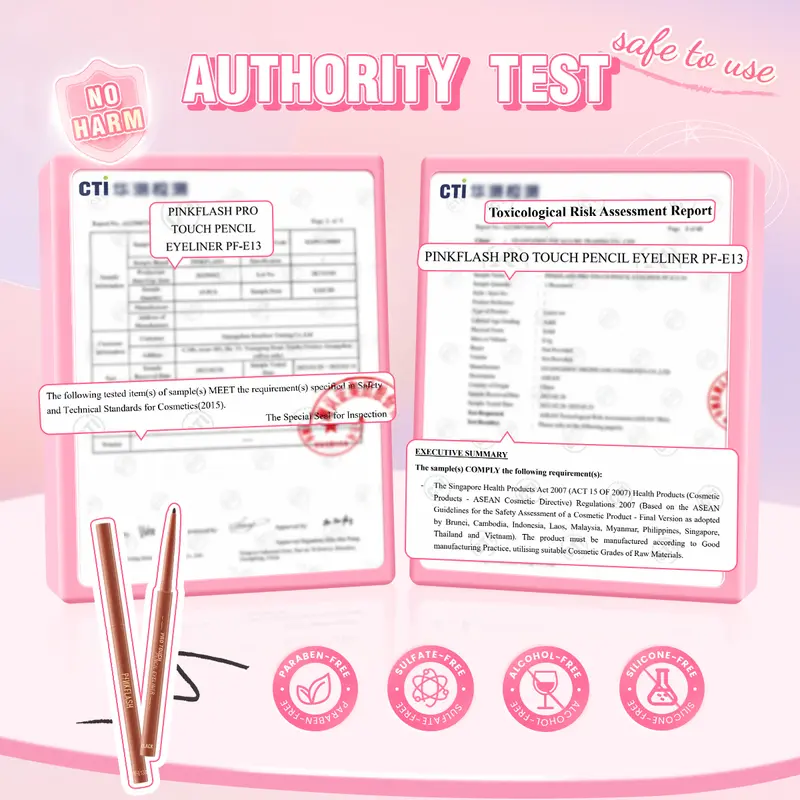 [Official] PINKFLASH#InfallibleLine Hyperfine Smooth Gel Eyeliner High Pigmented Multiple Colors Smudge-proof Breakup-proof Waterproof Long-lasting 8