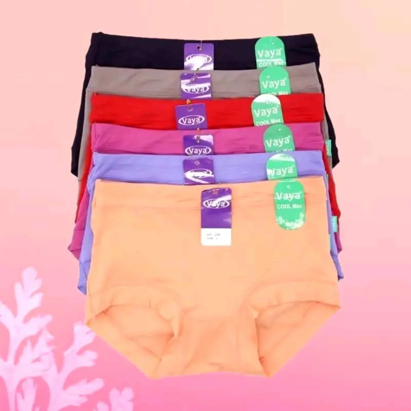 1 Lusin CD Wanita Dewasa Pakaian Dalam Murah Bahan Katun Adem Lembut Multi Warna Size M L XL XXL XXXL Nyaman Pendek bh nyeplak Segitiga Waist High