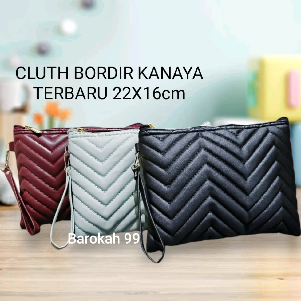 Tas Tangan Wanita - CLUTCH KANAYA BORDIR KEKINIAN ringan liburan