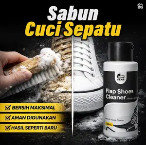 Flap Shoes Care - Shoe Cleaner - Cairan Sabun Pembersih Sepatu Putih dan Warna 100mL Suedecleaner