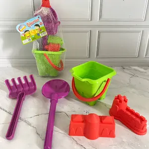 Mainan Pantai Ember Kastil Kotak Sekop Dan Cetakan Pasir Ajaib