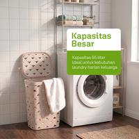 Gambar AZKO Stora Keranjang Laundry Triangle 55 Liter - Krem Keranjang Pakaian Tempat Baju Kotor Laundry Basket Keranjang Cucian Tempat Pakaian Kotor dari AZKO ID Kota Administrasi Jakarta Pusat 2 Tokopedia