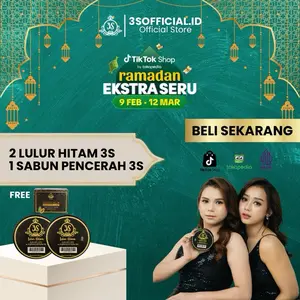 [KERKUN] 2 Lulur Hitam 3S + Free 1 Sabun Pencerah 3S Mencerahkan Kulit Belang Mengangkat Sel Kulit Mati BPOM Halal