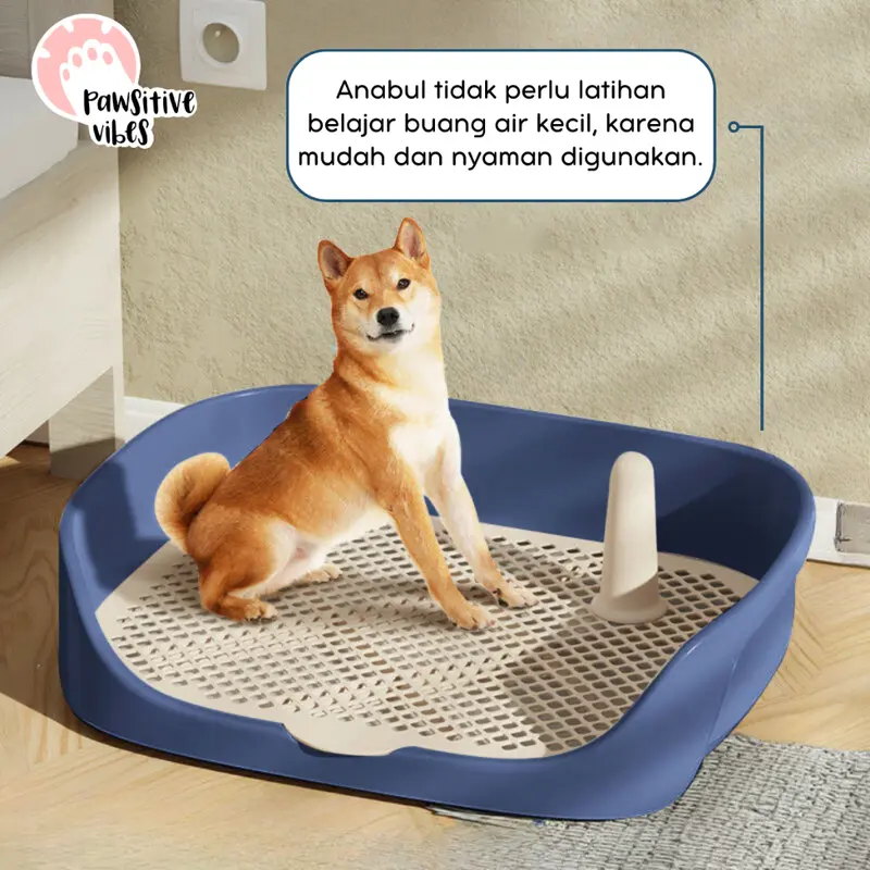 DOG TOILET MORANDI - Alas Kencing Anjing Kucing Ukuran Besar - Pad Tray Pee Poop Big Size - Tatakan Pipis Anjing Kucing / Hewan Peliharaan - Pet Toilet - Tempat Pelatihan Pipis Anjing Kucing - Dog Training Potty Pad Pee Poop - Alas Pipis Anjing Kucing 5