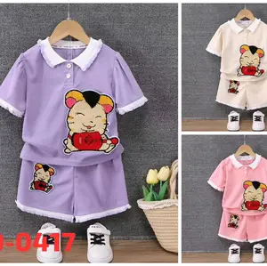 Setelan Baju anak Cewek 2 - 5 tahun bahan Polo