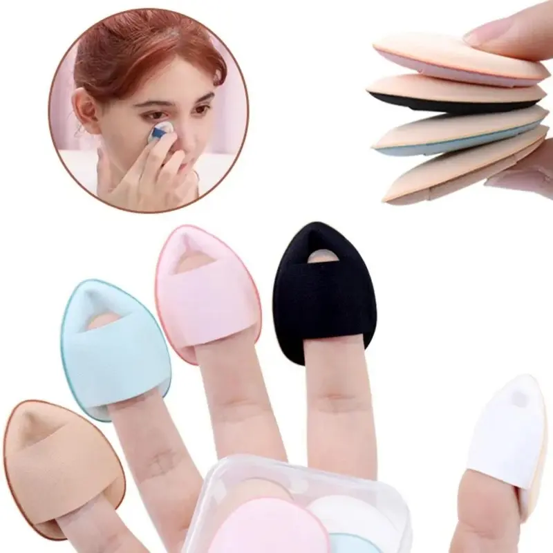1/3/5Pcs Mini Size Soft Finger Powder Puff Cosmetic Accessories Tools Foundation Concealer Detail Makeup Sponge Face Puffs