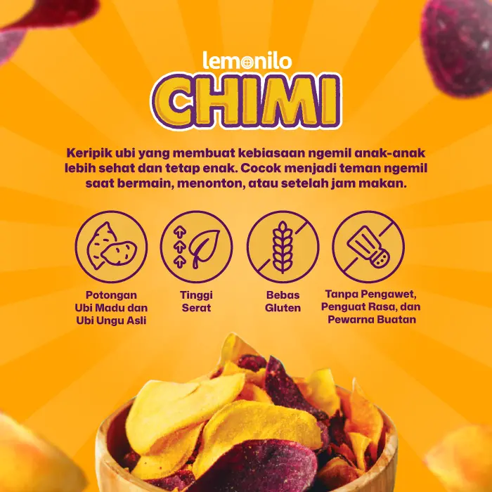 Lemonilo Chimi Keripik Ubi Jagung Bakar 41g 2