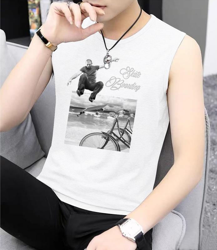 Kaos Singlet Pria/ Kaos Dalam Pria SKATE/Baju Tanpa Lengan Pria/Singlet Gym Olahraga Keren/Singlet grosir Murah Berkualitas dewasa remaja Distro 3