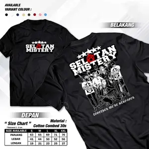 KAOS T-SHIRT SELATAN MISTERY KAOS OVER SIZE HIGH QUALITY COTTON COMBED 30S