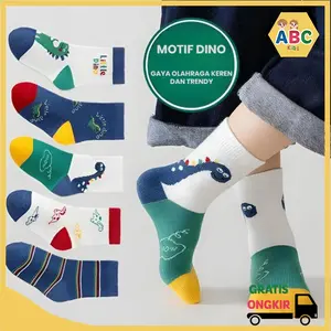 ( Paket 3 & 6 Pasang ) Kaos Kaki Anak TK-Paud Cewek Cowok Motif Lucu