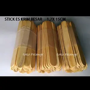50 pcs Stick Es Krim/Ice Cream/Popsicle Sticks Besar/Spatula