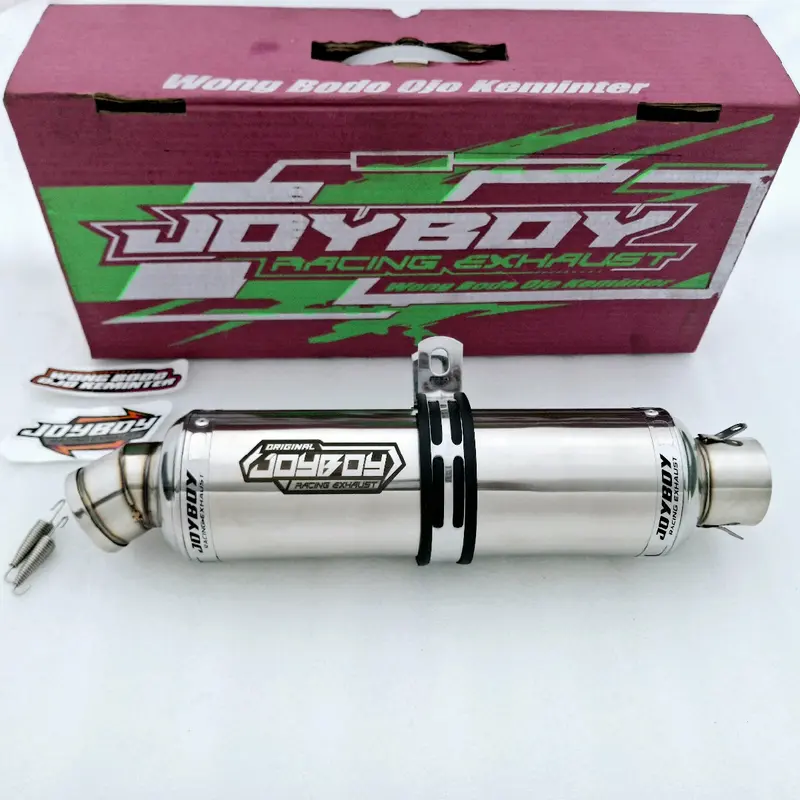 Tabung Silincer Jenong Joy Boy Original Exhaust inlet 50mm Suara Ngebas Adem Full titan Untuk Segala Jenis Motor Motorcycle Asli Knalpot knalpot cbr 150r adem 2