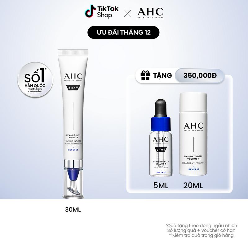 Kem mắt cho mặt cấp ẩm căng bóng mờ nếp nhăn PROSHOT HYALURO-DEEP VOLUME 5 AHC 4 30ML 1