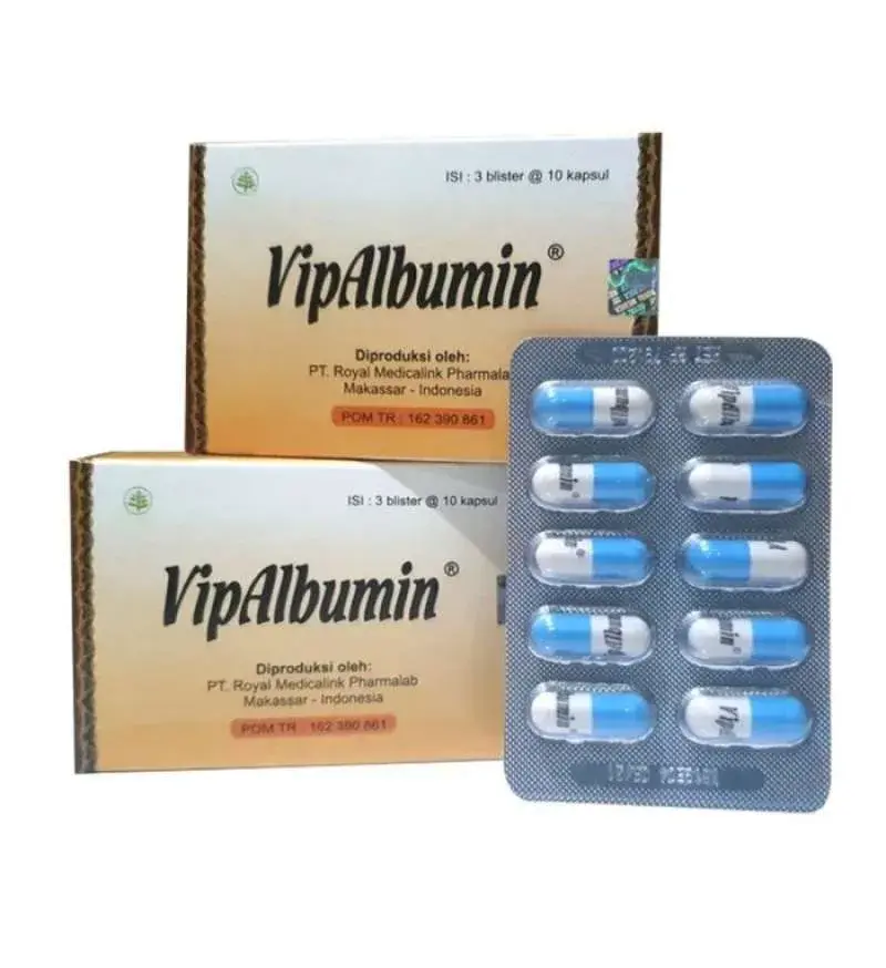 VIPALBUMIN ORIGINAL BOX 30 KAPSUL