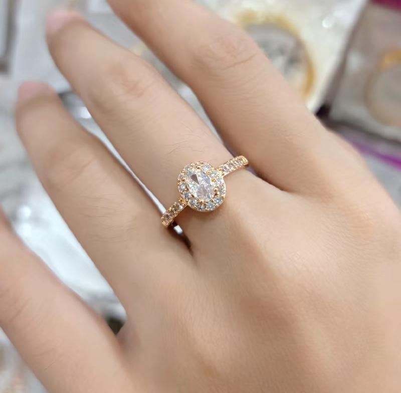 Product Introduction of Cincin Wanita Model Mata Oval Warna Biru Hijau Elegan Aksesoris Perhiasan Rings Elegan Dewasa Hadiah 4