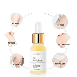 Permanent Hair inhibition Serum Painless Hair Remover Armpit Legs Arms Hair Growth Inhibitor Beauty Care Body Essential Oil - 10ml