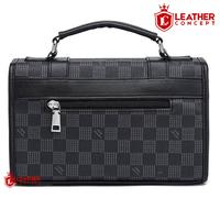 Gambar Leather Concept HORNET Tas Pria Selempang Premium Anti Air | Sling Bag Cowok Stylish Korean Messenger Bag Kantor Casual - Monochrome dari Leather Concept Kota Tangerang 2 Tokopedia