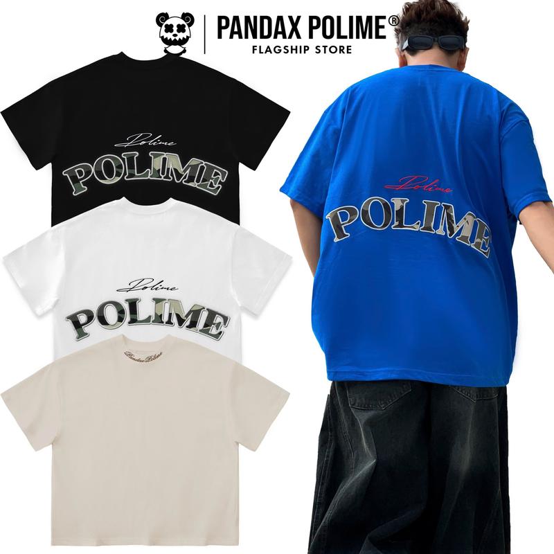 ĐỘC QUYỀN TIKTOK SHOP Áo phông big boxy tee local brand 280gsm thêu camo form rộng bigsize ngắn tay lỡ cotton 2 chiều cặp đôi nam nữ chữ thêu đắp hack dáng pandaxvn polime Menswear Cổ Tròn