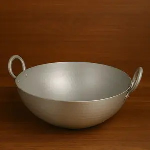 Wajan Cekung ( Pakai Tutup & Tampa Tutup ) Ukuran 23-38 Cm Wok Kuali Penggorengan Kewung