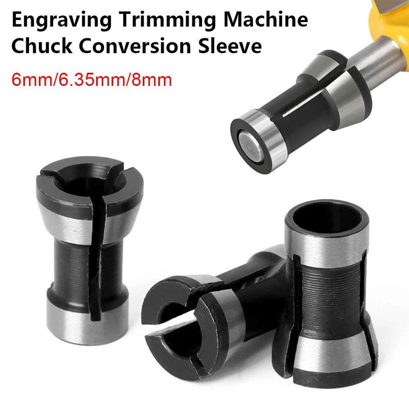 Hardware tools 1 cái Mới Đầu phay điện Collet Chuck 6/6.35/8mm Thép Ống chuyển…